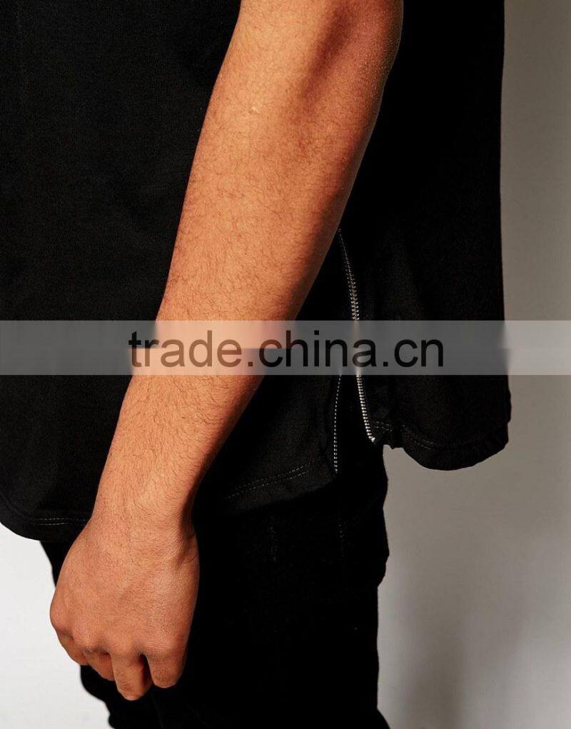 New Look Longline T-Shirt Zip China products