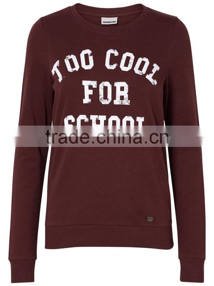 2016 Wensfashion sweatshirt shop costume women leather long sleeved pullover sweatshirts