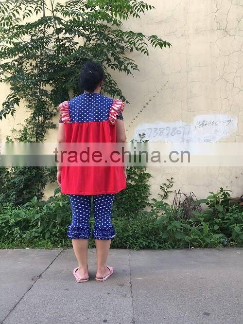 Mom And Me Outfits Mother And Daughter Matching Clothing Sets 4th Of July Boutique Clothes Sets USA Holidays Tops And Leggings