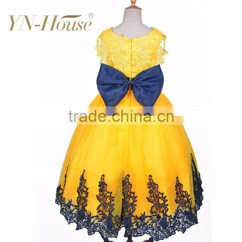 2016 New design princess dresses for girls of 10 year old