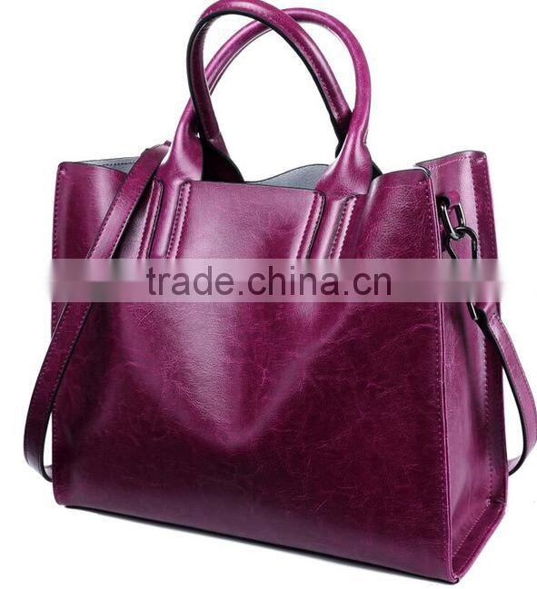 china supplier high quality private label designer women genuine leather handbags