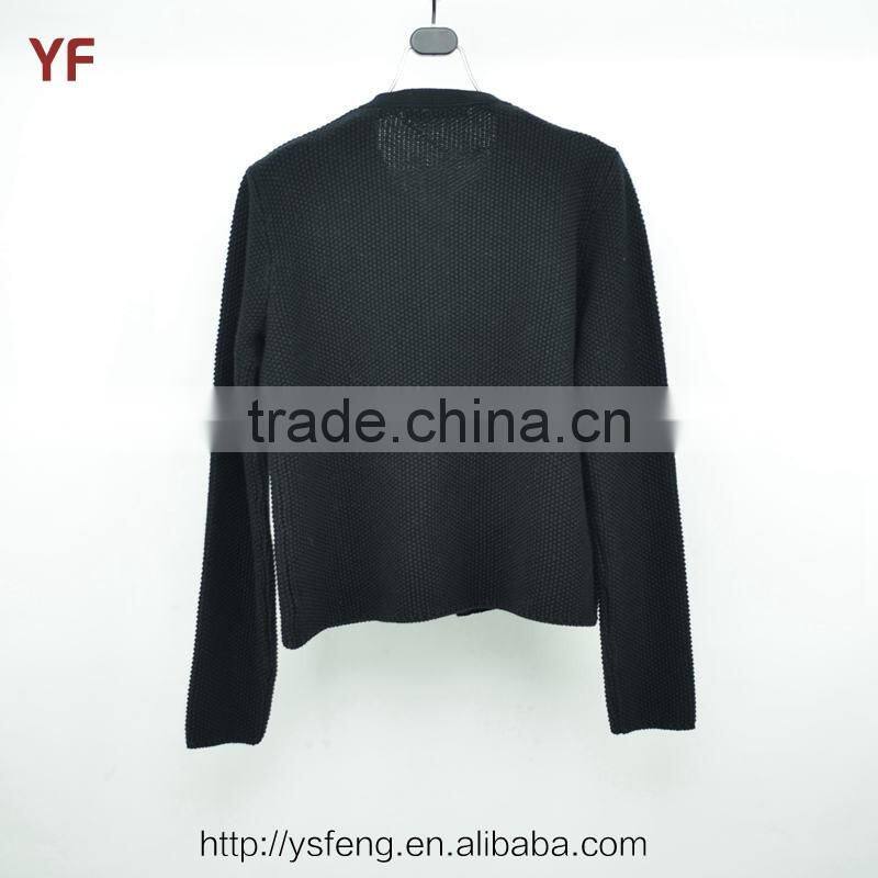 Fashion Knit Leather Sweater For Women