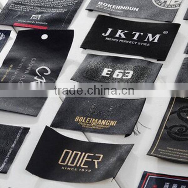 free logo cotton/polyester yarns custom fabric label