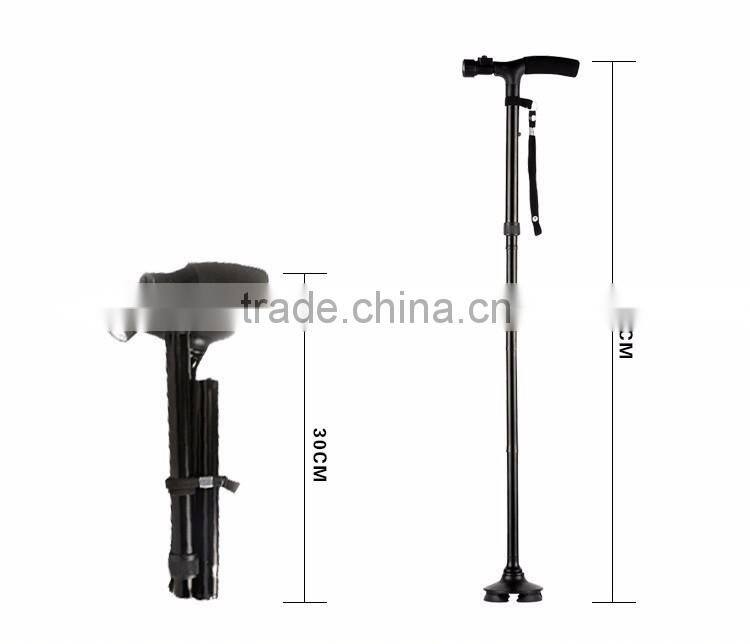 double support spread handle/head Self Standing Cane elderly smart walking cane Twin Grip Cane