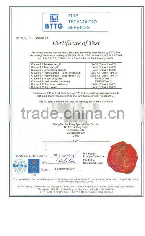 Aramid fabric, FR fabric uniforms alternative/EN 11612,NFPA2112