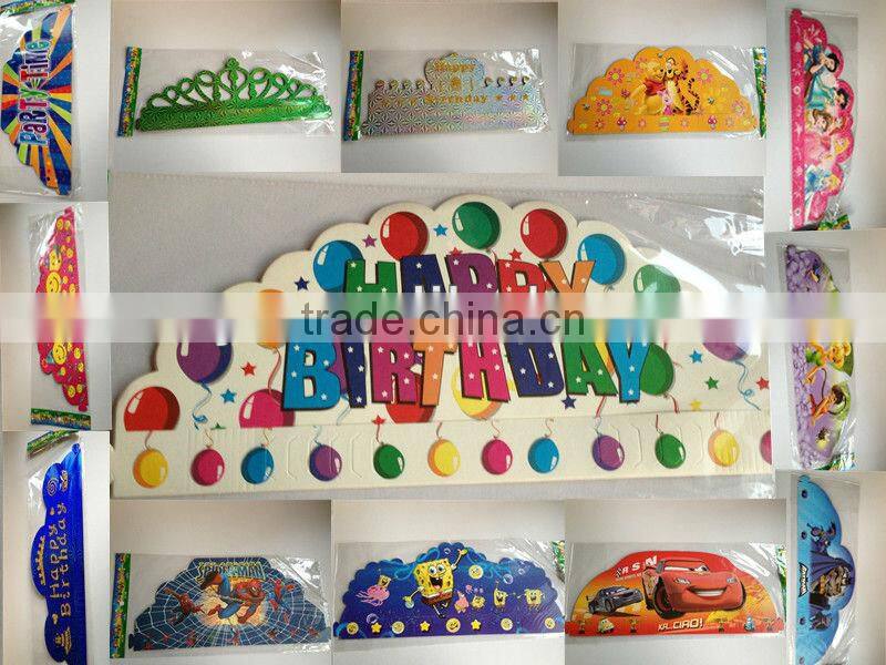 Birthday Paper Crown Cap With Free Printing