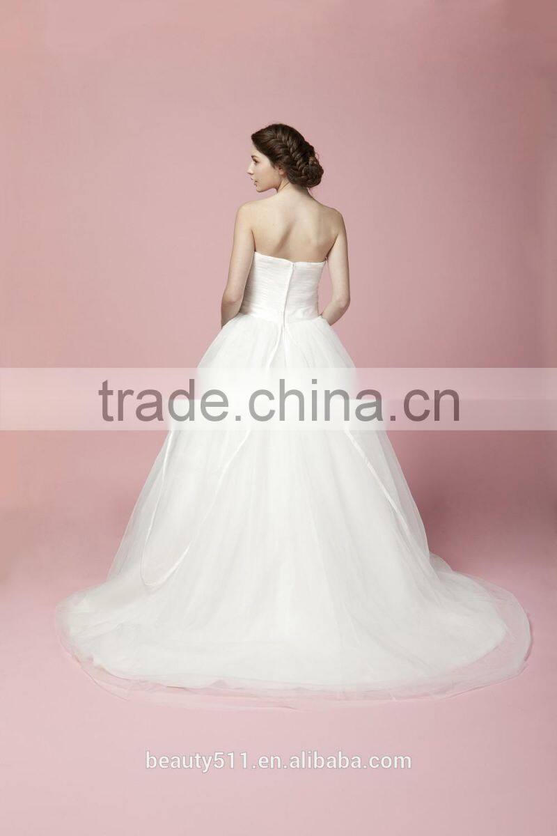 Newest Glamorous Embroidered A-Line Sweetheart Neckline and Sleeveless Floor-Length Lace Wedding Dress AS28102