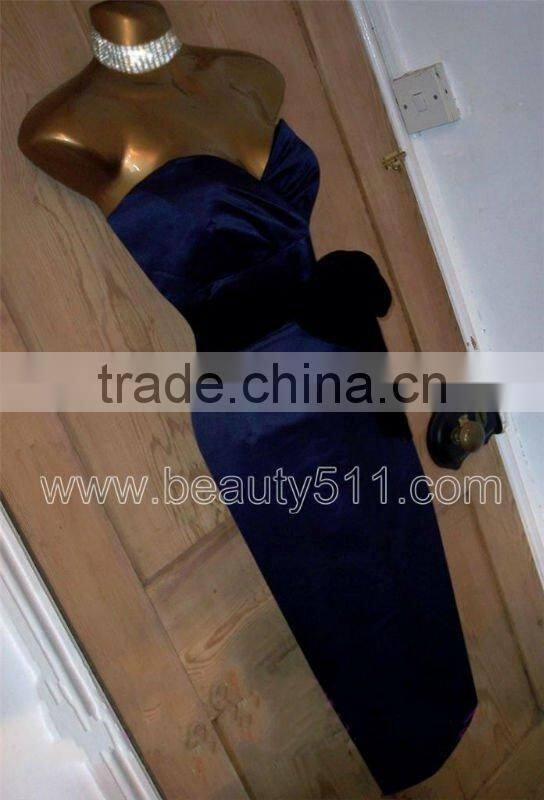 Sexy 50s repro Satin Strapless Wiggle Pencil Dress GP028