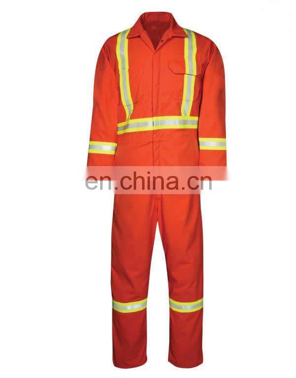 Custom Used men Fire retardant Aramid oil field coverall with reflective tape