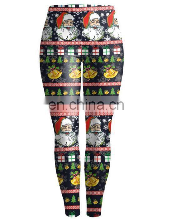 2017 Christmas Fashion Space Dye Ombre Leggings Girls Underwear Fitness Gym Yoga Seamless For Women