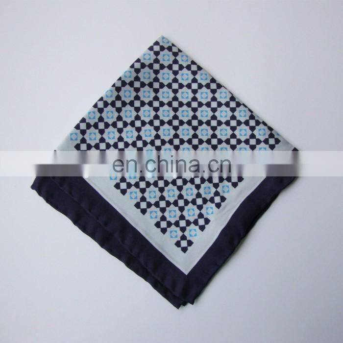 100% Silk Pocket Square Hand Rolled