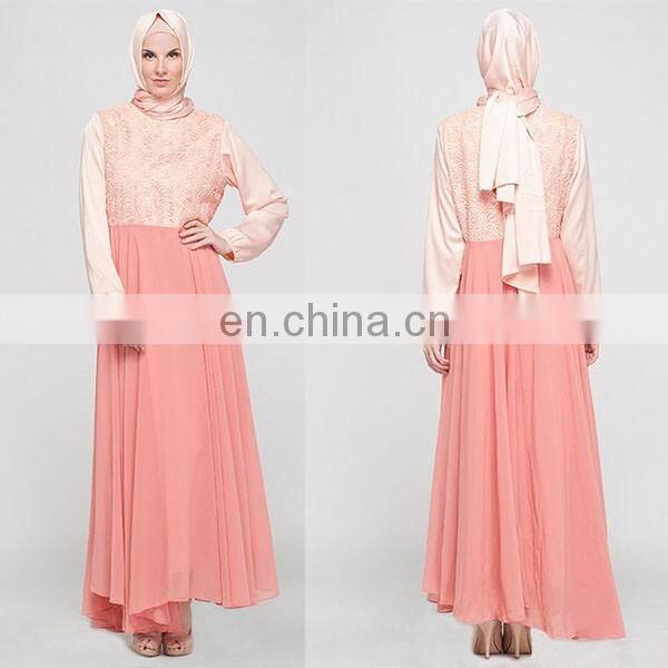 High quality chiffon muslim dress 2016 latest design women jubah abaya dubai