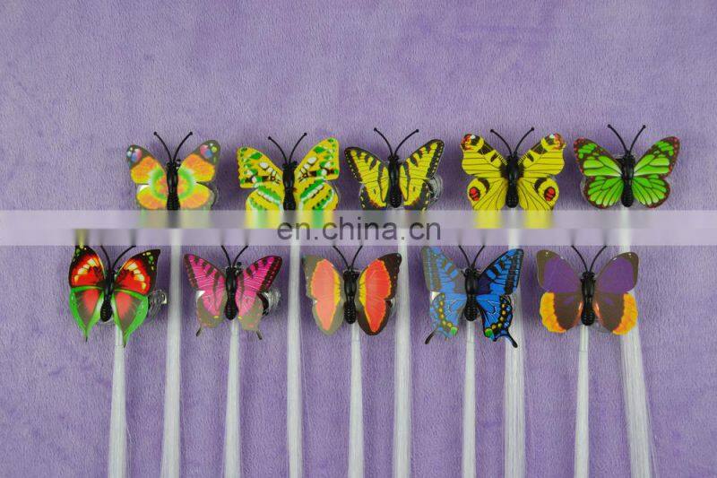 Hot sale butterfly Multicolors LED Flashing braid LED Hair Braid/flashing Braid for New Years Eve Party