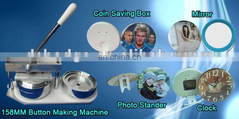 big button machine of 158mm Clock ,Mirror,Photo Frame,Coin Saving