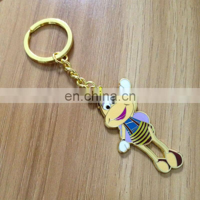 Top sales custom logo hard enamel keychain