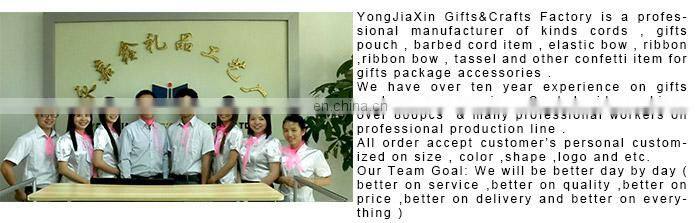 custom Packing satin ribbon/ cotton ribbon with metal ends