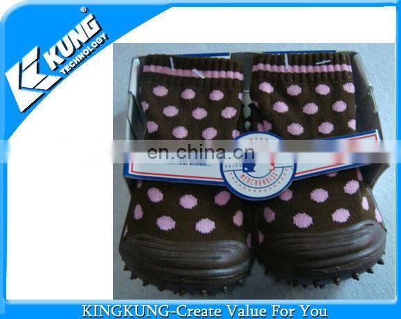 Csrtoon pattern printed new syle baby sock shoes