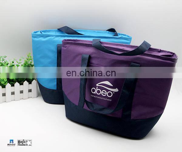 Durable Waterproof Oxford Cloth Picnic Tote Bag Organizer with Zipper Closure