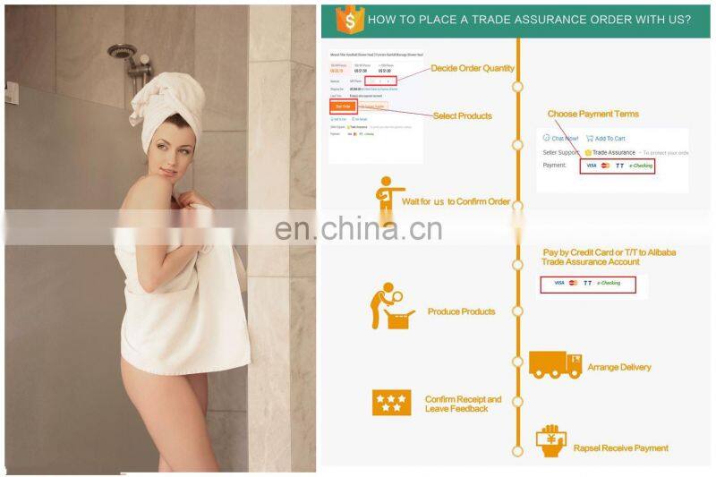 Bathroom High Pressure Rainfall 3-way 2 in 1 Shower Head and Handheld Shower Combo with water filter