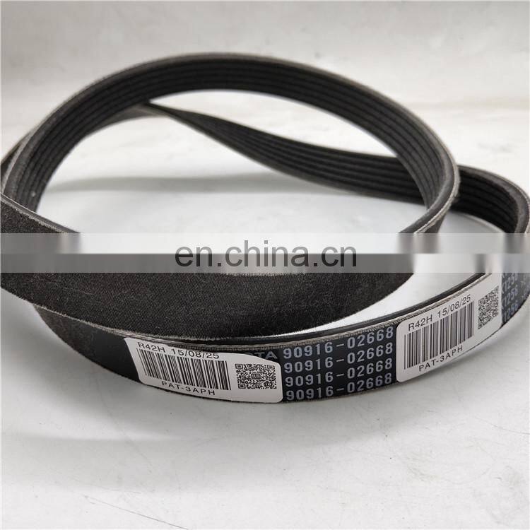 PAT V-Ribbed Belt OEM 90916-02668, 6PK1256 For Camry RAV4