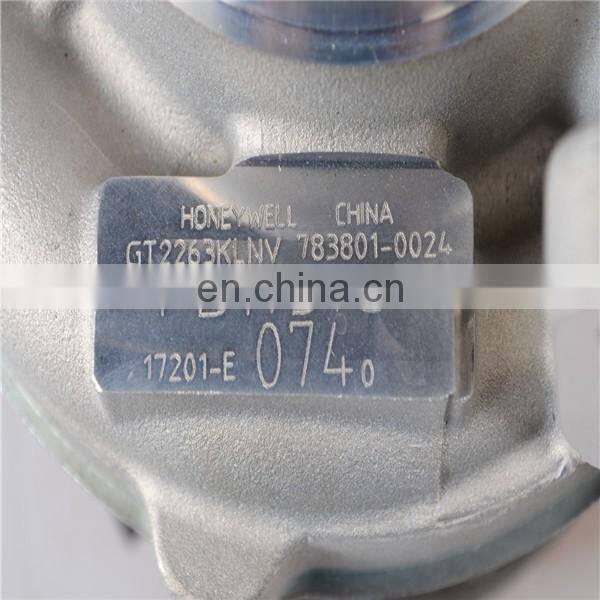 GT2263K 17201-E0742 783801-0024 TURBO FOR OEM original turbo for Hino & Toyota