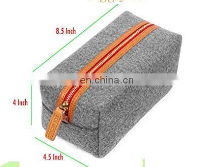 Fashion Polyester Felt Bag with PU Leather Handle