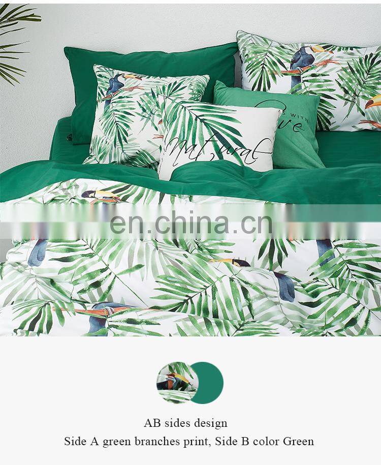 RAWHOUSE Home textile bird print bedding set cotton100%