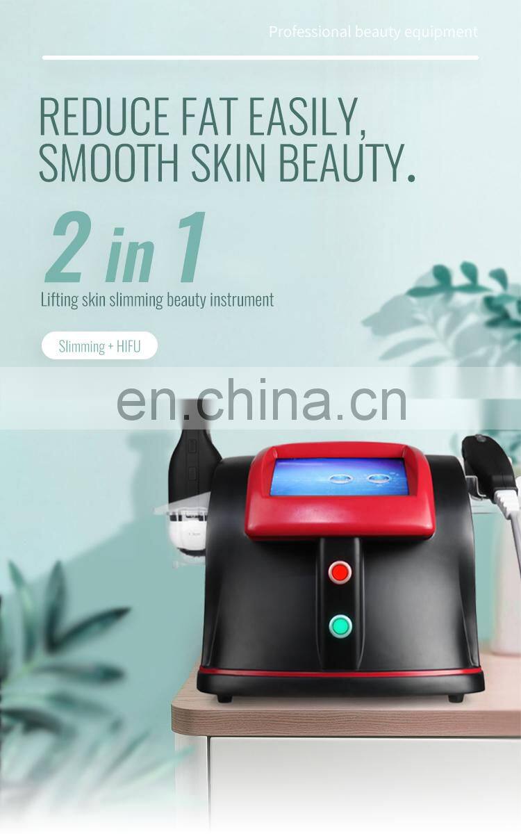 2 in 1 Anti-wrinkle portable Hifu Machine Wrinkle Removal / ultrasonic beauty machine for body