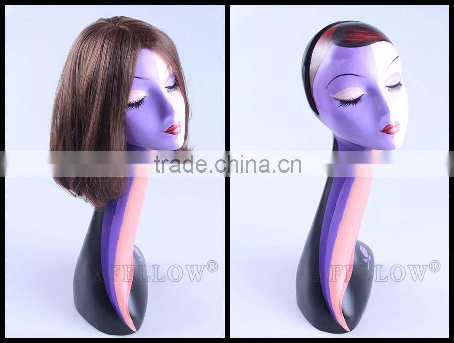 Fashion Window Dispaly Plastic head mannequin Female Head Realistic head manikin,Wholesale Cheaper Head Mannequin, H1057