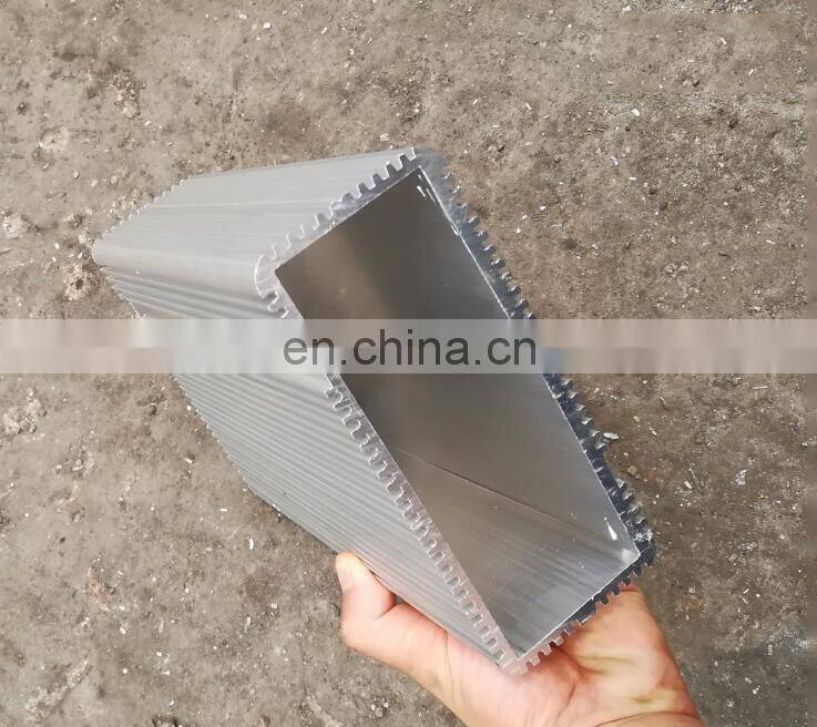 China supplier 6063 extrusion aluminum heat sink box with clear anodize