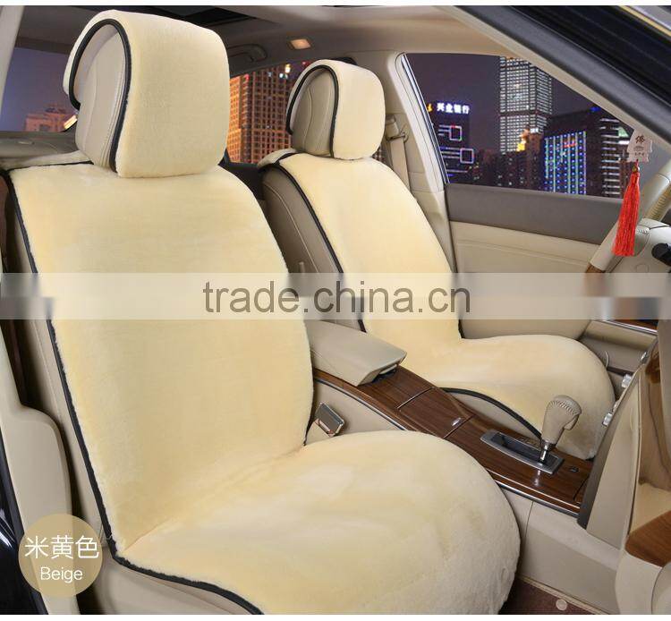 Customized Size and Color Faux Fur Sheepskin Car Seat Cover with EXW price