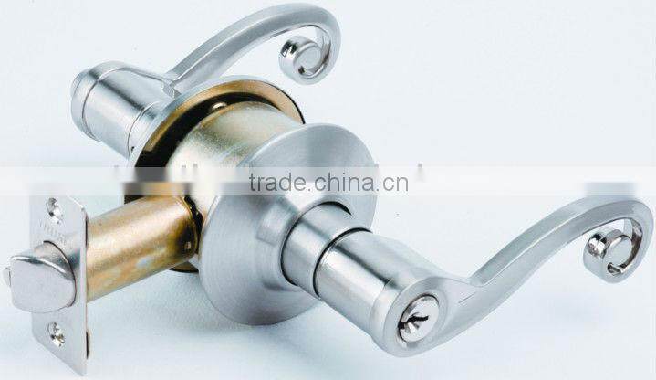3481SN-ET:TRUST ANSI Grade 3 Cylindrical Lever Lock With Brass Cylinder