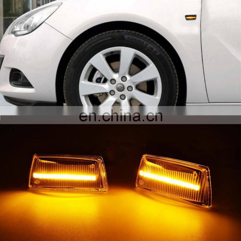Led Dynamic Turn Signal Light Side Fender Marker Sequential Blinker For Opel Astra H MK5 Insignia Zafira Corsa D MK4 Meriva Adam