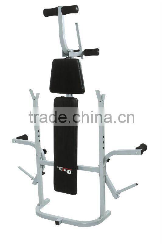 NEW WEIGHT BENCH PRESS W281 AND BARBELL ADJUSTABLE CURLS HOME GYM EXERCISE EQUIPMENT