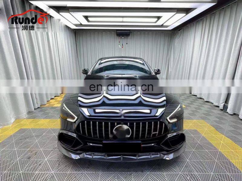 Runde Top Quality For Mercedes-Benz AMG GT50 GT53 Upgrade Brabus Style Carbon Fiber Body Kit Front Lip Rear Diffuser Spoiler