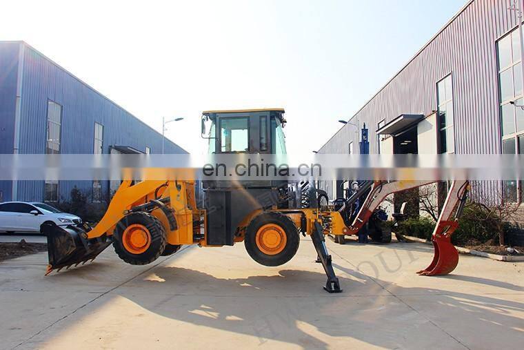 Factory sales wheel road backhoe loader earth loader digger