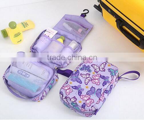 stylish fashionalbe hanging toiletry travel bag