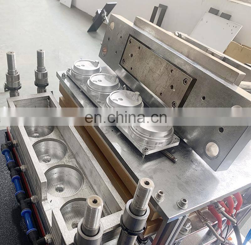 PCL420 Auto PVC PETG BOPS Drink Cup Lid Thermo Forming Machine, food packaging Plastic tray plate making equipment