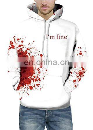New design custom logo printing sublimation men pullover hoodie fleece pullover plain hoody