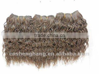 Afro human hair extension/3 pcs hair weave