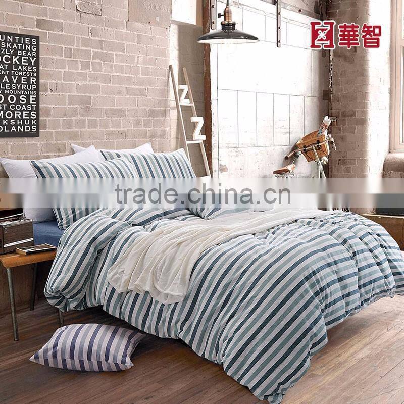 Stripe Design Bed Linen, Home/Hotel use comfortable bed fitted sets 4pcs