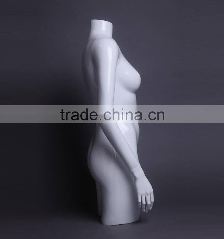 glossy female torso mannequin