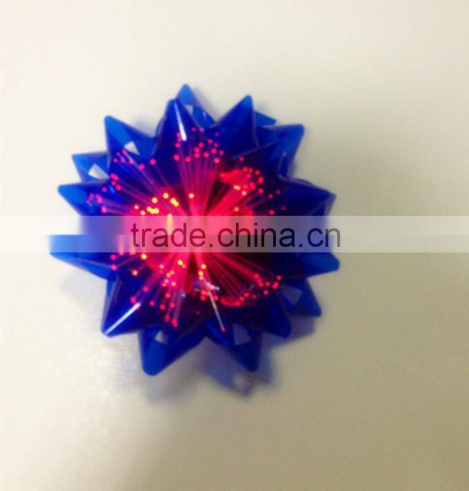 3 bows per blister LED present ribbon bow with 7 colors change for Christmas Decoration