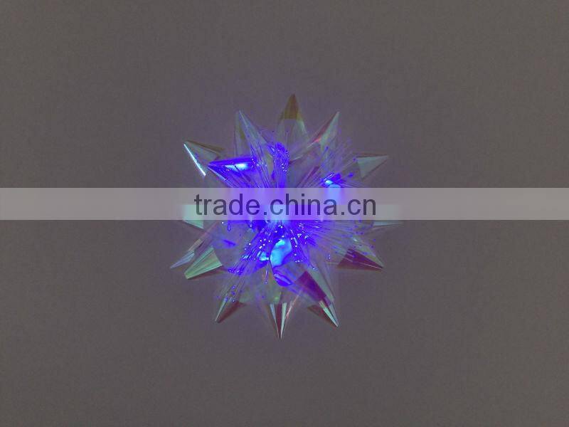 2014 HOT Sale! Festive Patry Decoration Star Ribbon Bow with LED Light for holiday decoration