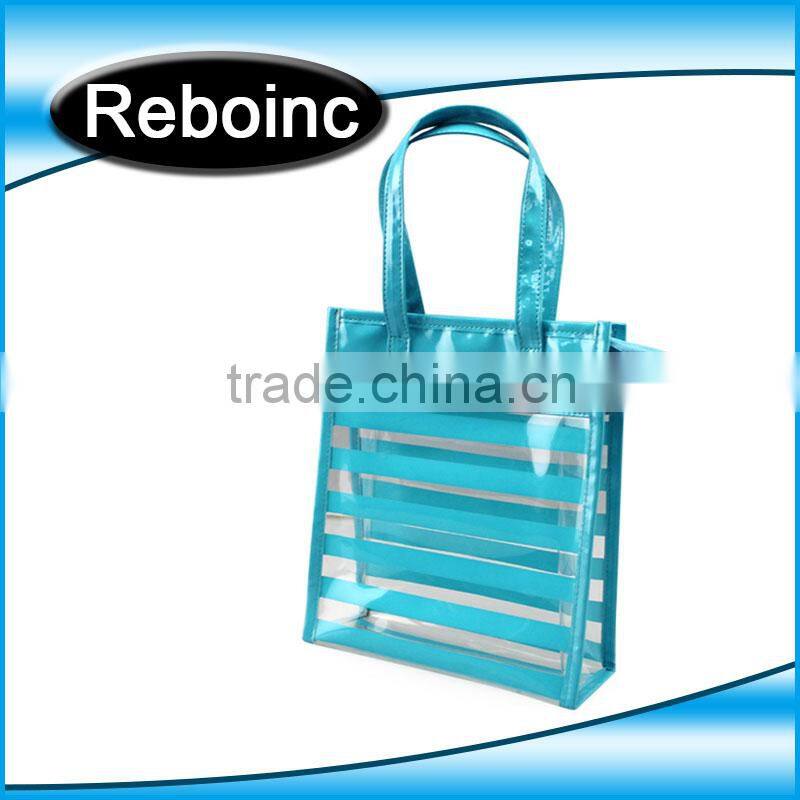 Waterproof pvc beach bag pvc tote bag handle shoulder strap sand beach bag vinyl pvc