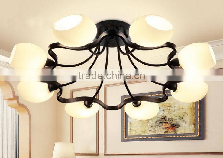 2016 new black wrought iron chandelier