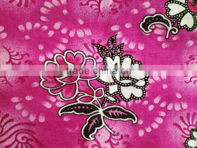 100% viscose fabric printed fashion flowers