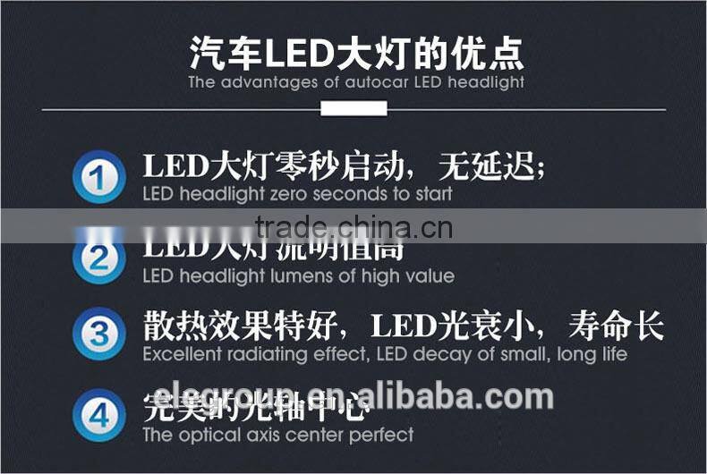 2015 Good sales ETI 9006 led car headlight 30w factory price MOQ 1 set