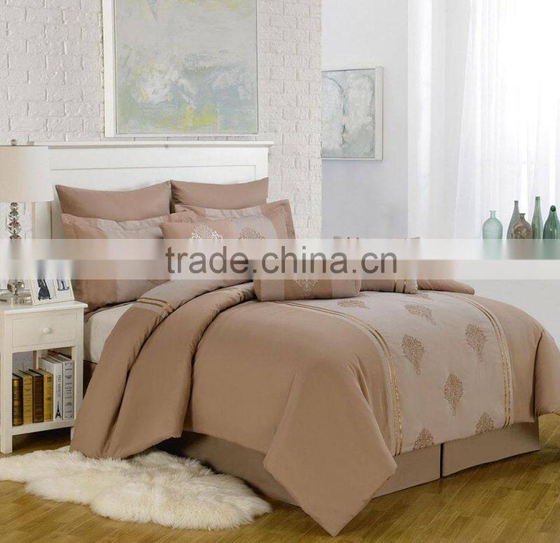 adult polyester jacquard bedding duvet cover comforter set