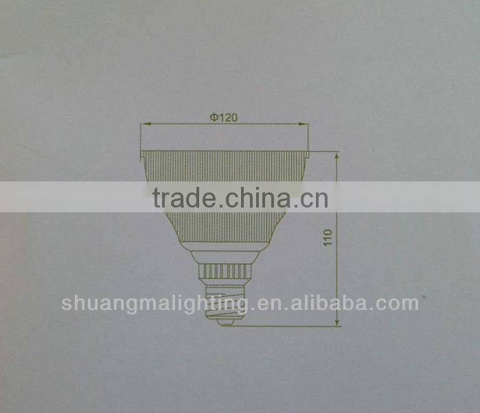 High Luminous Efficacy,High power 12X1W/9X1W PAR38 LED Lamp